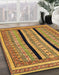 Machine Washable Abstract Yellow Rug in a Family Room, wshabs2997