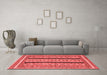 Modern Red Washable Rugs