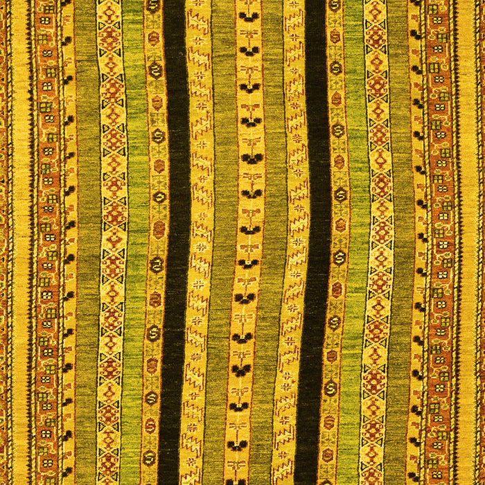 Abstract Yellow Modern Rug, abs2997yw