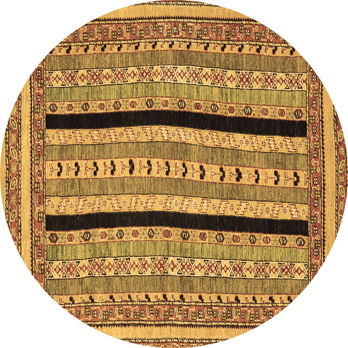 Round Machine Washable Abstract Brown Modern Rug, wshabs2997brn