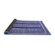 Sideview of Abstract Blue Modern Rug, abs2997blu