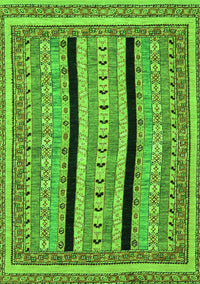 Abstract Green Modern Rug, abs2997grn