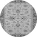 Round Oriental Gray Traditional Rug, abs2998gry