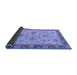 Sideview of Oriental Blue Traditional Rug, abs2998blu