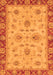 Machine Washable Oriental Orange Traditional Area Rugs, wshabs2998org