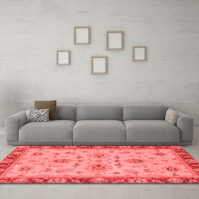 Traditional Red Washable Rugs
