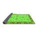 Sideview of Oriental Green Traditional Rug, abs2998grn