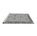 Sideview of Machine Washable Oriental Gray Traditional Rug, wshabs2998gry