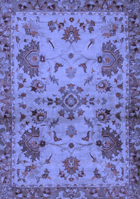 Abstract Blue Modern Rug, abs2999blu