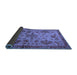 Sideview of Abstract Blue Modern Rug, abs2999blu