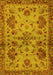 Machine Washable Abstract Yellow Modern Rug, wshabs2999yw