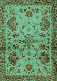 Abstract Turquoise Modern Rug, abs2999turq