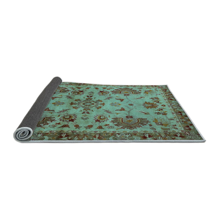 Sideview of Abstract Light Blue Modern Rug, abs2999lblu
