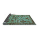 Sideview of Abstract Light Blue Modern Rug, abs2999lblu