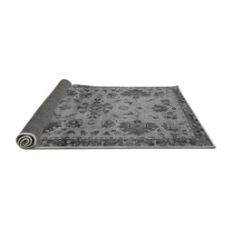 Sideview of Abstract Gray Modern Rug, abs2999gry