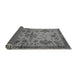 Sideview of Abstract Gray Modern Rug, abs2999gry