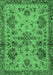 Machine Washable Abstract Emerald Green Modern Area Rugs, wshabs2999emgrn