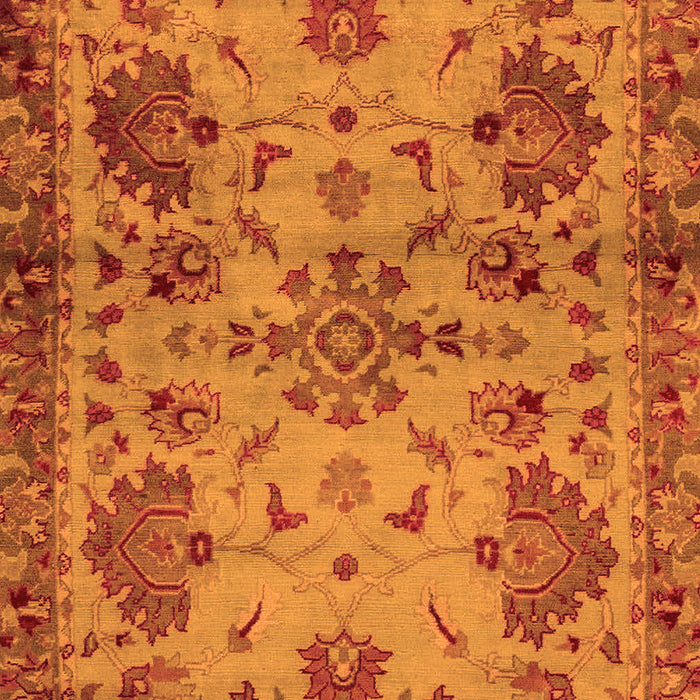 Machine Washable Abstract Orange Modern Area Rugs, wshabs2999org