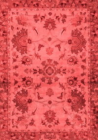 Abstract Red Modern Rug, abs2999red