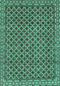 Southwestern Turquoise Country Rug, abs299turq