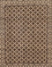 Machine Washable Abstract Camel Brown Rug, wshabs299