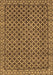 Machine Washable Southwestern Brown Country Rug, wshabs299brn