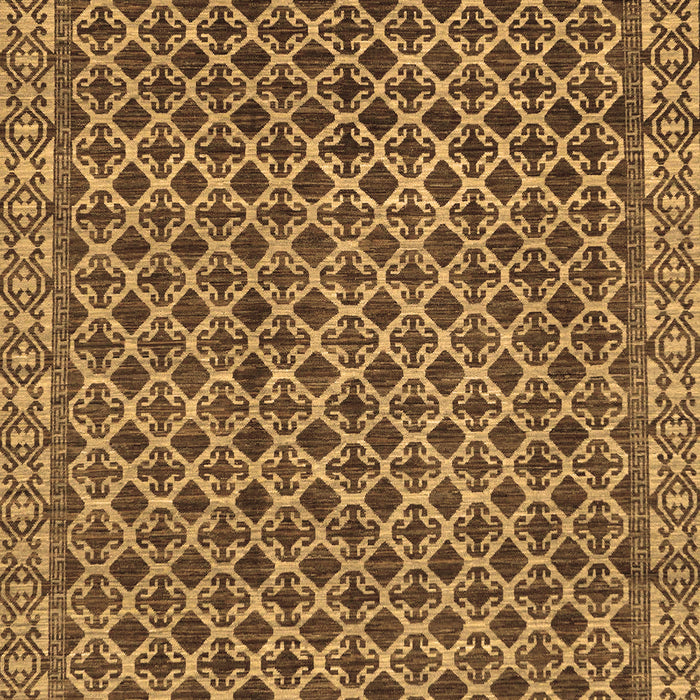 Machine Washable Southwestern Brown Country Rug, wshabs299brn