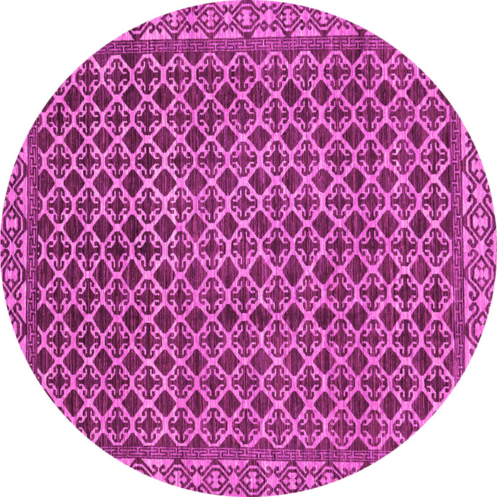 Round Southwestern Pink Country Rug, abs299pnk