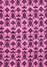 Machine Washable Abstract Pink Modern Rug, wshabs29pnk