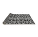 Sideview of Abstract Gray Modern Rug, abs29gry