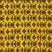 Square Abstract Yellow Modern Rug, abs29yw