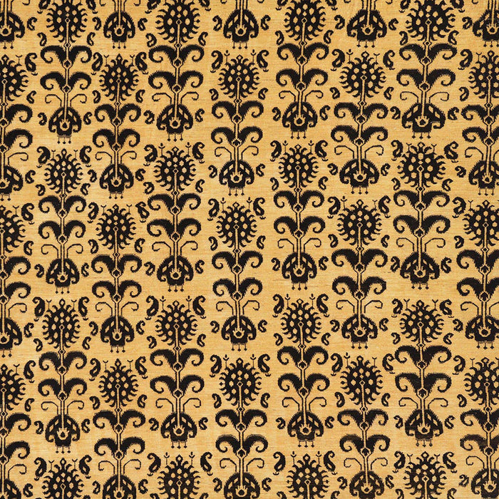 Square Machine Washable Abstract Bakers Brown Rug, wshabs29