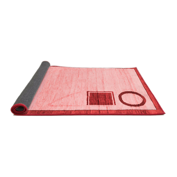 Solid Red Modern Area Rugs