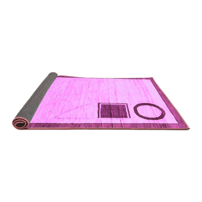 Sideview of Solid Purple Modern Rug, abs2pur