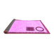 Sideview of Solid Purple Modern Rug, abs2pur