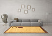 Machine Washable Solid Brown Modern Rug in a Living Room,, wshabs2brn