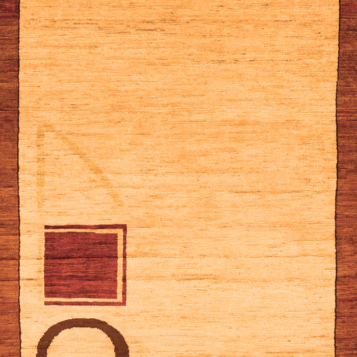 Solid Orange Modern Rug, abs2org