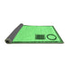 Sideview of Solid Emerald Green Modern Rug, abs2emgrn