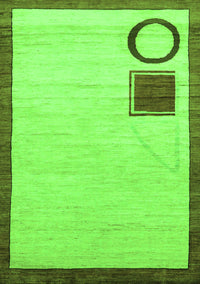 Solid Green Modern Rug, abs2grn