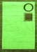 Solid Green Modern Rug, abs2grn