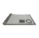 Sideview of Solid Gray Modern Rug, abs2gry