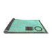 Sideview of Solid Light Blue Modern Rug, abs2lblu