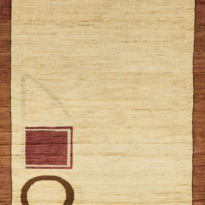 Machine Washable Abstract Chocolate Brown Rug, wshabs2