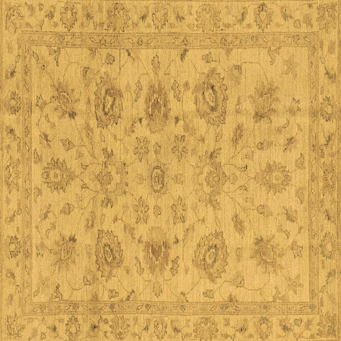 Square Oriental Brown Traditional Rug, abs3000brn