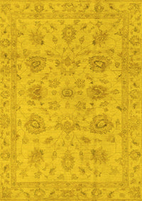 Oriental Yellow Traditional Rug, abs3000yw