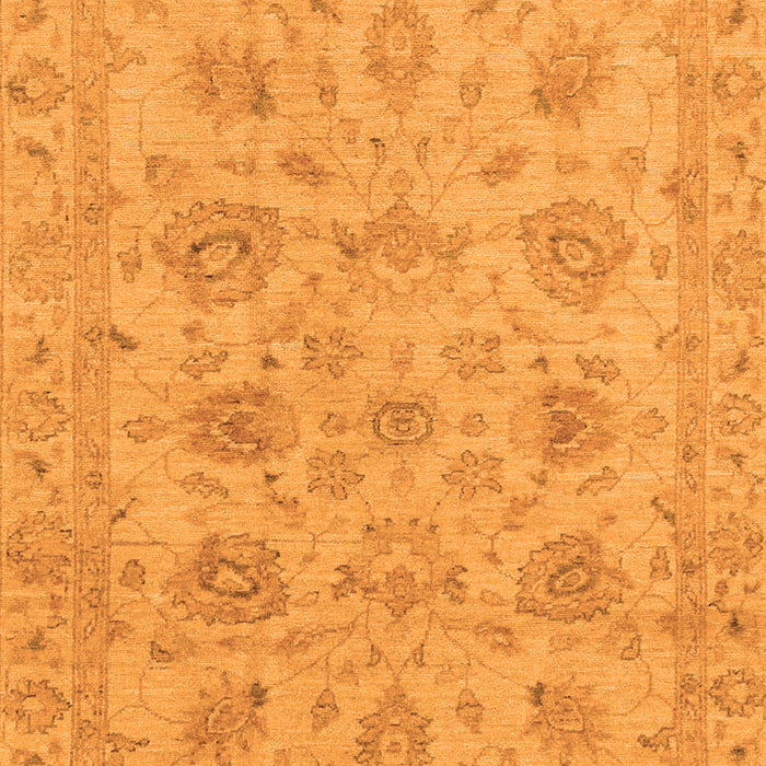 Machine Washable Oriental Orange Traditional Area Rugs, wshabs3000org