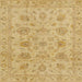 Square Abstract Orange Gold Oriental Rug, abs3000