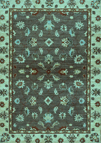 Oriental Light Blue Traditional Rug, abs3001lblu