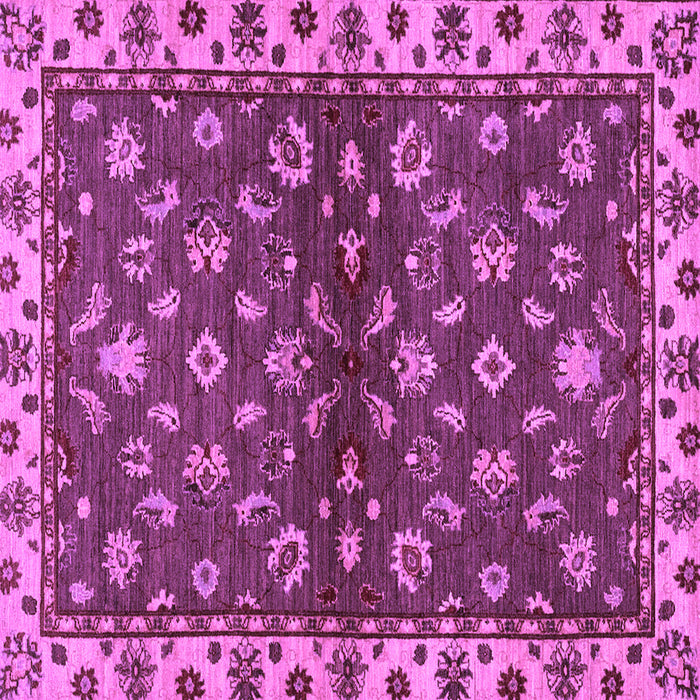Square Oriental Purple Traditional Rug, abs3001pur
