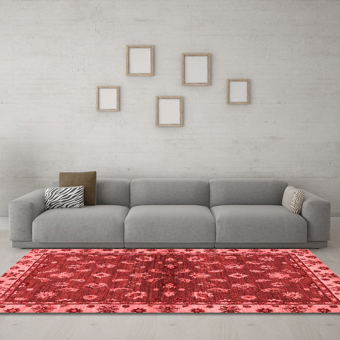 Traditional Red Washable Rugs